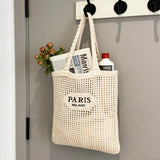 Crochet tote bag for women, stylish summer beach accessory by HSF Marketplace