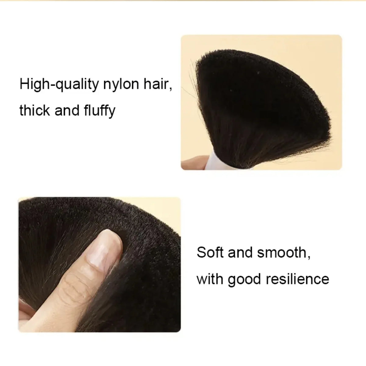 Soft Hair Brush Neck Face Duster Hairdressing Hair Cutting Cleaning Brush for Barber Salon Hairdressing Styling Barber Tools