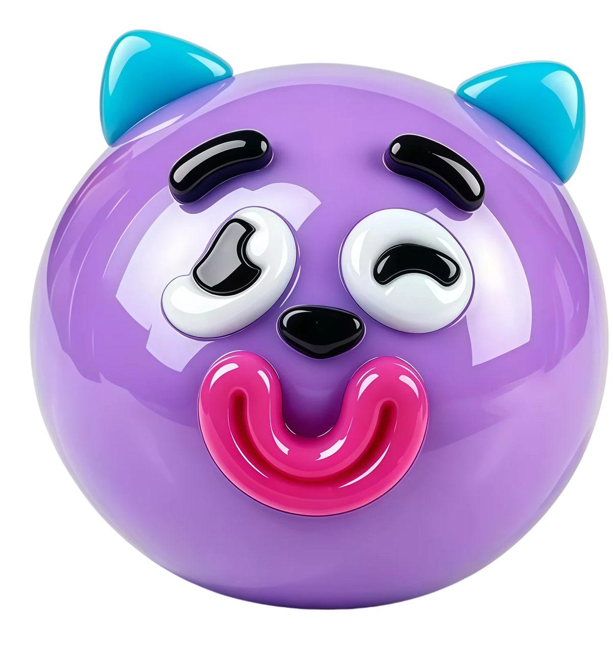 Funny face squishy stress relief ball by HSF Marketplace for fidgeting and sensory play