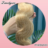 14-24 inch Brazilian human hair body wave drawstring ponytail wrap-around extension in natural Remy hair
