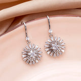 Women's Full Zircon Tassel Earrings Dangle Green Vintage Style Luxury Wedding Jewelry Christmas Valentine's Day Gift Accessories