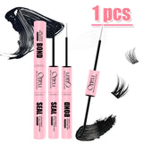 10ml Cluster Lash Glue Waterproof Sweatproof Black Eyelash Adhesive Quick-Dry Clusters Hold up to 72 Hours