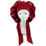 HSF Marketplace satin sleeping cap for women, hair care bonnet nightcap in smooth satin fabric