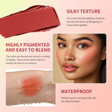 Lakerain 8-color cream blusher and highlighter palette with natural shades for face makeup and concealing skin imperfections