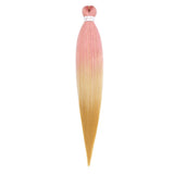 Pre-stretched Braids Hair Professional Itch Free Hot Water Setting Synthetic Fiber Ombre Yaki Texture Braid Hair Extensions