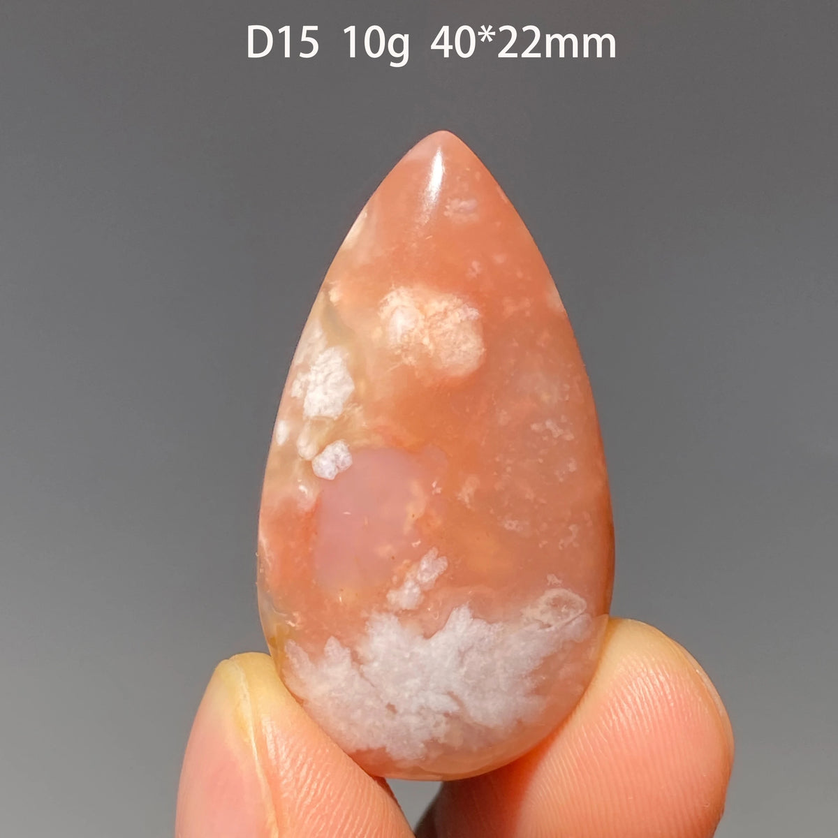 Pure Natural Madagascar Cherry Blossom Agate Water Drop Pendant Drilled Hole Healing Energy Crystal Home Decor DIY Jewelry Gift
