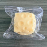 Cheese Cube Stress Ball Crunchy Squeeze Ball Squishy Toy Round Blocks Filled Fidget Toy ASMR Sensory Anti-Stress Festival Gift