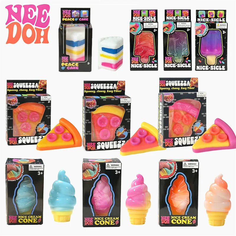 Needoh Nice-Sicle fidget toy by HSF Marketplace, colorful popsicle-shaped sensory toy for stress relief and focus