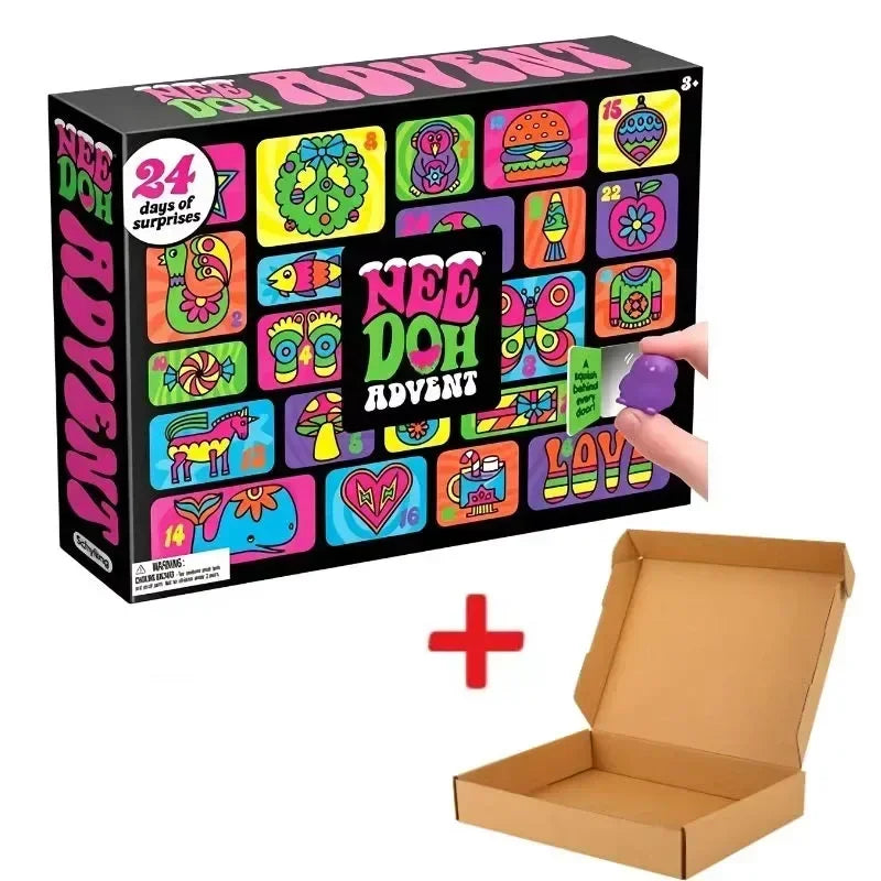 NeeDoh Advent Calendar 2026 with 24-day countdown of colorful sensory fidget toys by HSF Marketplace