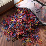 Children's Rubber Bands Small Disposable Leather Covers Tie Headbands Girl Hair Accessories Korean Hairst High Elasticity