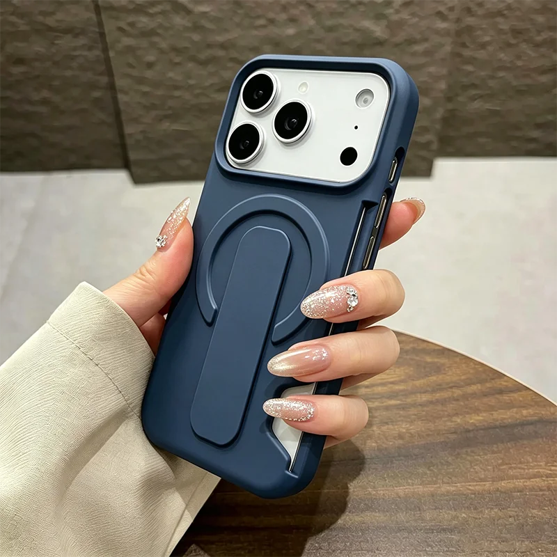Magnetic card holder kickstand case for iPhone 17 Pro Max by HSF Marketplace
