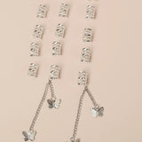 Butterfly tassel hair beads and rings for dreadlocks and braids, HSF Marketplace hair styling tools