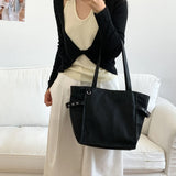 Black Rivet Design women’s shoulder handbag with large capacity, elegant office style, spacious tote for ladies from HSF Marketplace.