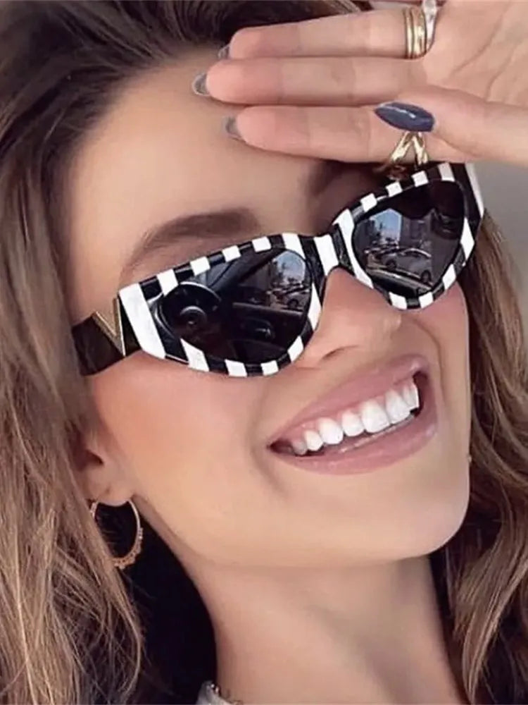 Luxury vintage cat eye sunglasses for women by HSF Marketplace, fashionable designer eyewear with UV400 protection and stylish cateye frame