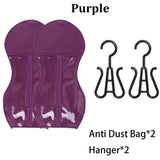 Wig Storage Portable Wig Bags Storage With Hanger Hair Extension Holder For Styling Wig Storage Bags Wig For Home & Travel