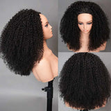 Kinky Curly 32-inch Remy human hair half wig with headband by HSF Marketplace