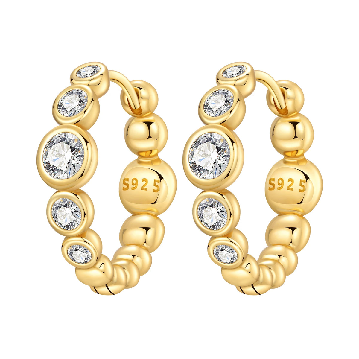 2026 cherry blossom butterfly hoop earrings in 925 sterling silver with 18K gold plating, HSF Marketplace jewelry