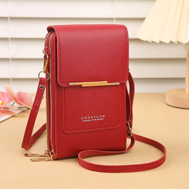 Fashion touch screen lock cell phone bag by HSF Marketplace, women's crossbody handbag with card holder and secure design.