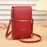 Fashion touch screen lock cell phone bag by HSF Marketplace, women's crossbody handbag with card holder and secure design.