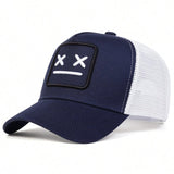 Unisex crying face embroidery baseball cap for summer style by HSF Marketplace
