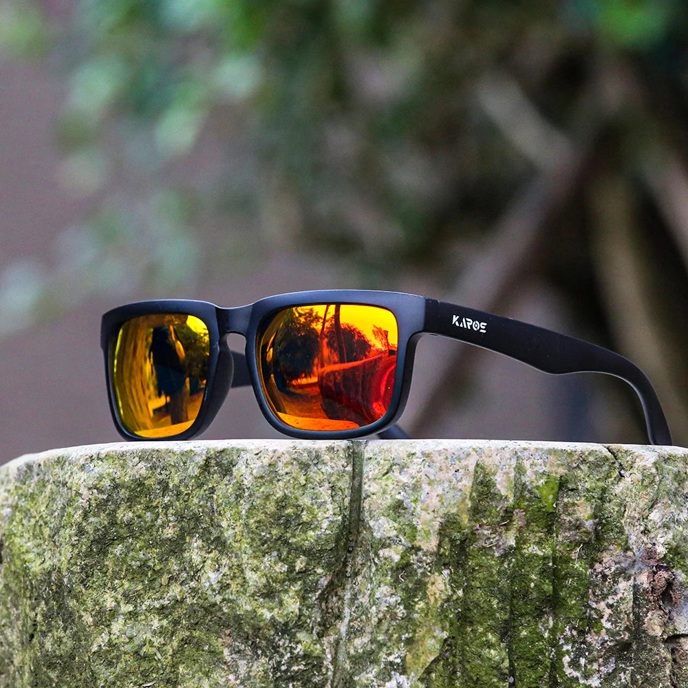 KAROS Luxury Square Vintage Cycling Sunglasses by HSF Marketplace with polarized UV400 protection for men and women.