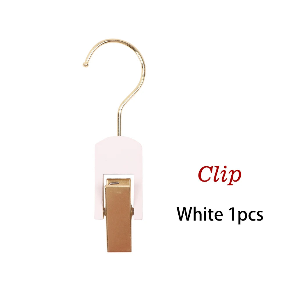 Plussign Wooden Double-Sided Hanger With Swivel Hook For Hairpieces Ponytail Bundles Holder Hanger For Wig Carrier Wig Holder
