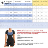 Vensslim women’s full body shaper sauna sweat suit vest with waist trainer, plus size slimming shapewear