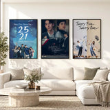 Korean romance drama series art poster for home decor, K-culture merch by HSF Marketplace