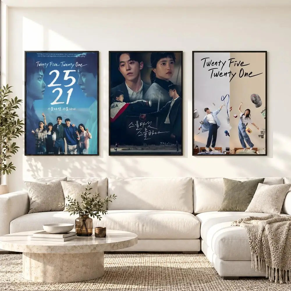 Korean romance drama series art poster for home decor, K-culture merch by HSF Marketplace