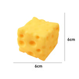 HSF Marketplace squishy cheese squeeze toy for stress relief and sensory play