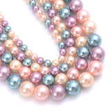 Natural freshwater shell pearls for jewelry making beads, hair styling tools close-up
