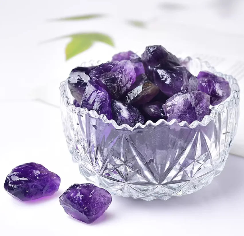 Purple Amethyst Rough Healing Crystal Reiki Raw Stones Natural Quartz Stone For Sale