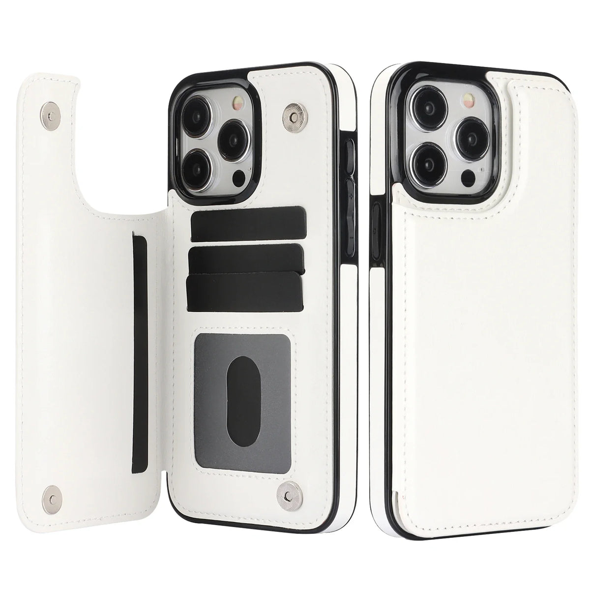 HSF Marketplace leather wallet case with card slot for iPhone models