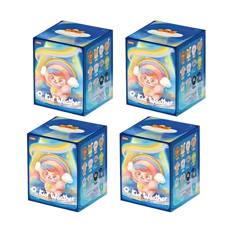 Jotoys Q.Kid Weather Series mini plush blind box doll desktop ornament and backpack pendant.