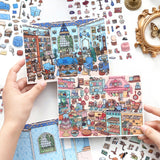 Kawaii girl's 3D space sticker by HSF Marketplace for creative scrapbooking and sticker therapy