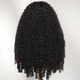 Burmese curly glueless human hair wig with bangs by HSF Marketplace
