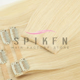 Chocolate brown straight invisible PU clip-in human hair extensions, 7-piece set, 100–120g Remy hair