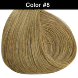 #4/27 clip-in Brazilian human hair extensions, straight natural-color hair, 16–26 inches with clips