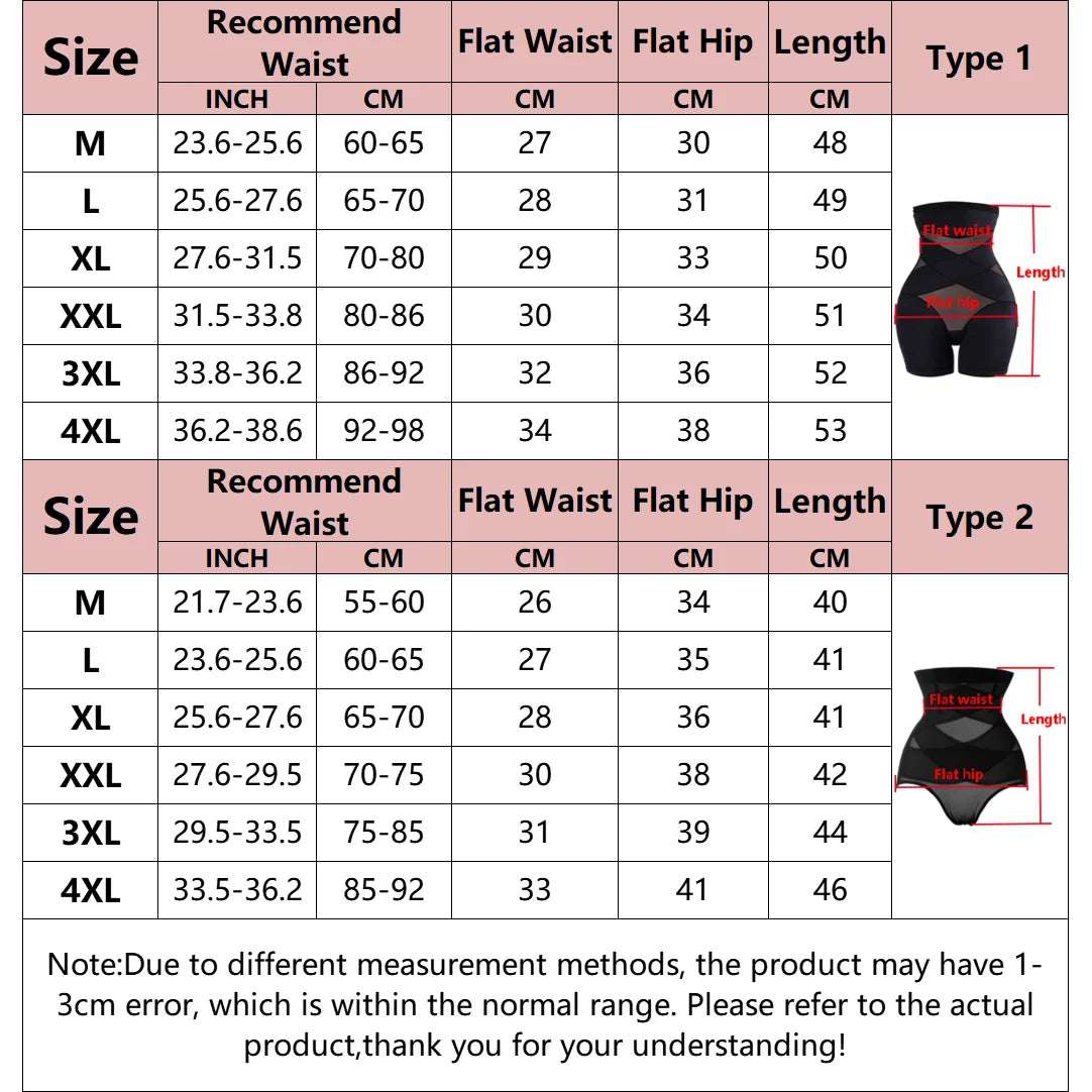 CXZD women’s high waist trainer body shaper panties for tummy and belly control, shown in black shapewear underwear