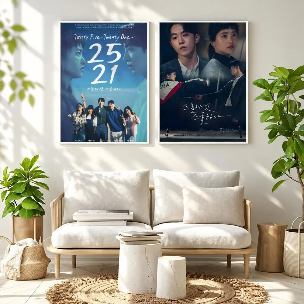Korean romance drama series art poster for home decor, K-culture merch by HSF Marketplace