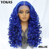 Latisha Lace Frontal Wigs 13x6 Synthetic High Temperature Fiber HD Lace Frontal Wigs 24 Inch Loose Curls Lace Wig For Afro Wome