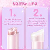 HSF 5-color pearl shimmer eyeshadow stick set, waterproof glitter eye makeup pencils for women