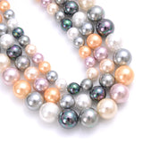 Natural freshwater shell pearl beads for jewelry making, HSF hair styling tools product image
