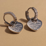 XE-221 heart pendant women’s zircon stainless steel earrings in gold color by HSF Marketplace
