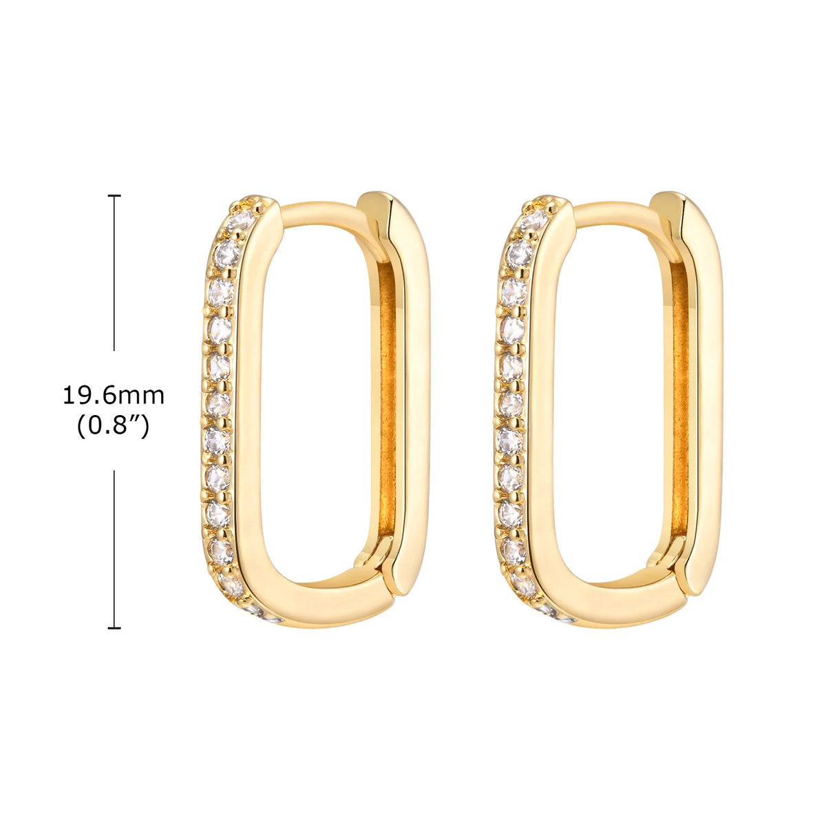 Stainless steel twist circle hoop earrings for women by HSF Marketplace