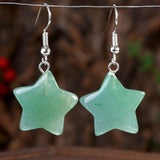 Bohemian colorful natural stone waterdrop earrings for women, HSF Marketplace jewelry