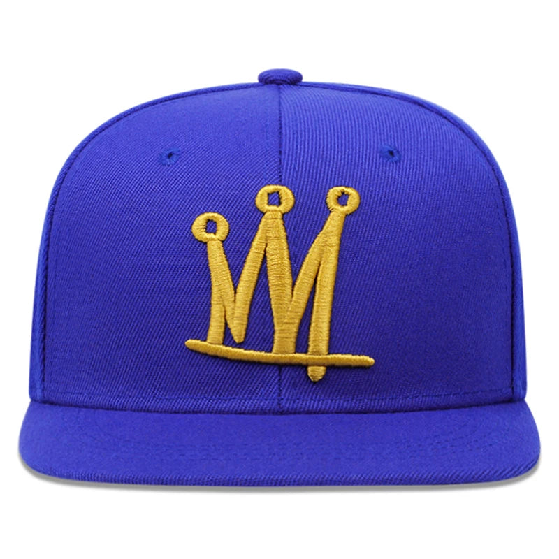 Women's HSF Marketplace hip hop baseball cap with crown embroidery, snapback trucker hat for outdoor sports leisure