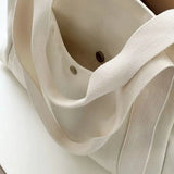 Large capacity canvas tote bag for work and college, HSF Marketplace, stylish shoulder bag for carrying books and essentials