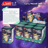 JAKI Bubzy plush blind box keychain, kawaii stuffed animal bag charm collectible plush figure sealed in mystery box