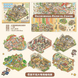 3D miniature house scene sticker book for creative kids by HSF Marketplace